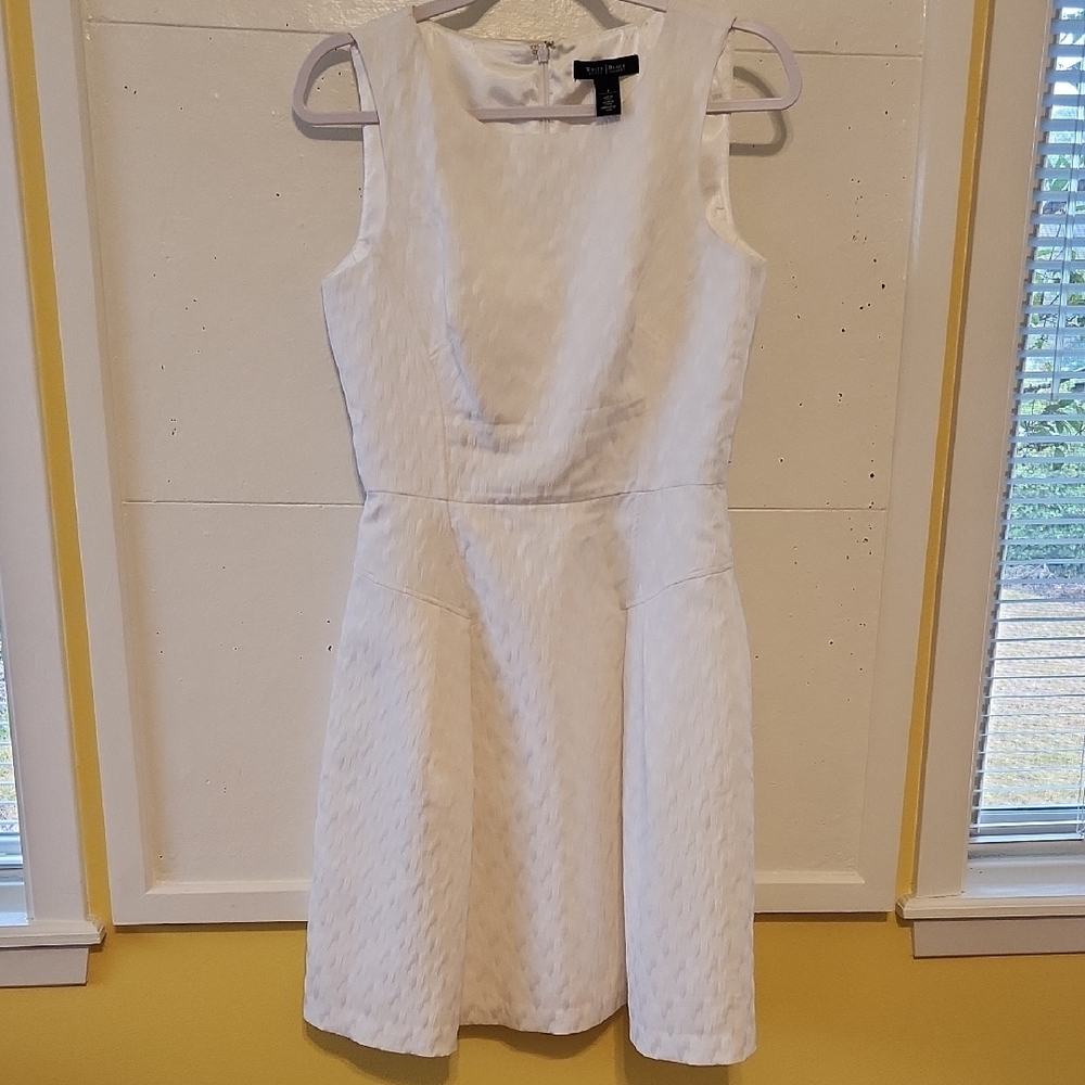 White House Black Market Fit and Flare Sleeveless Dress